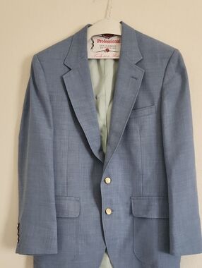 Classic Light Blue Ralph Lauren Style Sport Coat